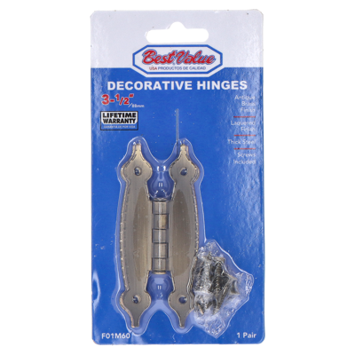 BISAGRA DECORATIVAS 3-1/2" F01M60 BEST VALUE