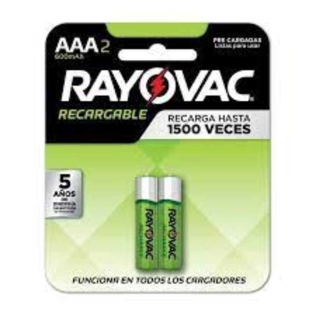 BLISTER AAAX2 RECHARGEABLE OPP 8176 RAYOVAC