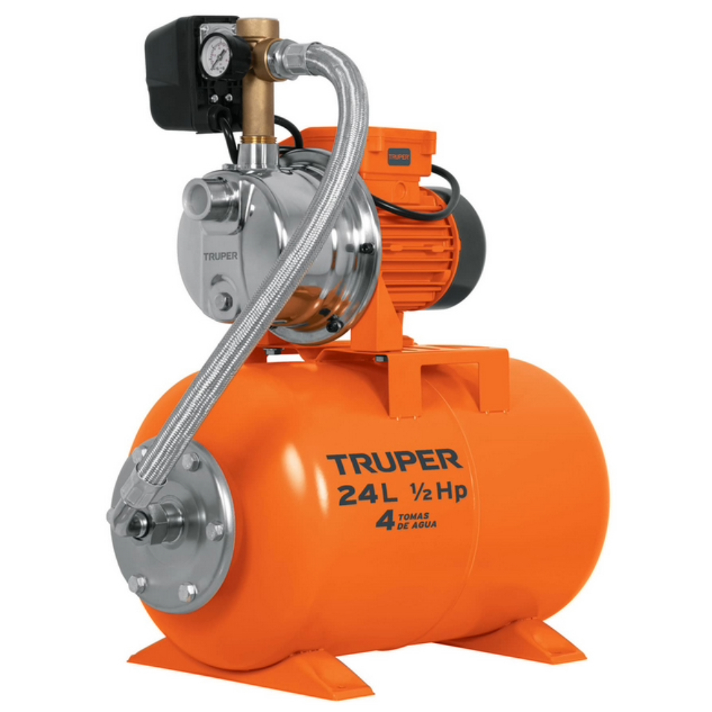 BOMBA HIDRONEUMATICA 1/2HP 24 LT. 10077 TRUPER