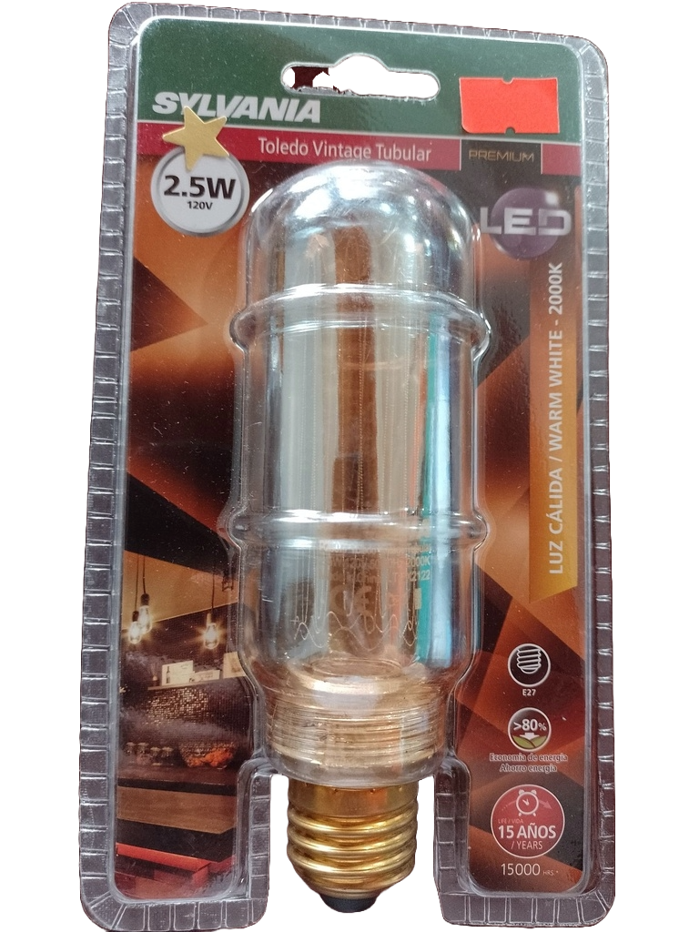 BOMBILLA LED FILAMENT T45B 2.5W TUBULAR P28077 SYLVANIA