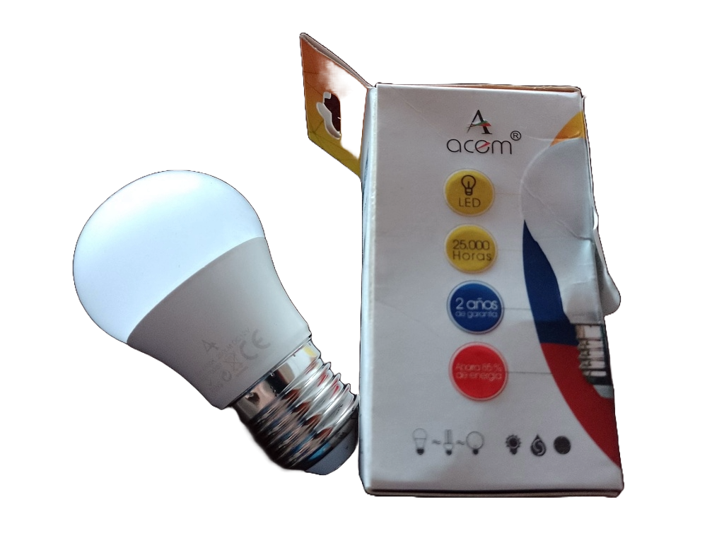 BOMBILLO LED 12 VOLTIOS 3W 6500K ACEM
