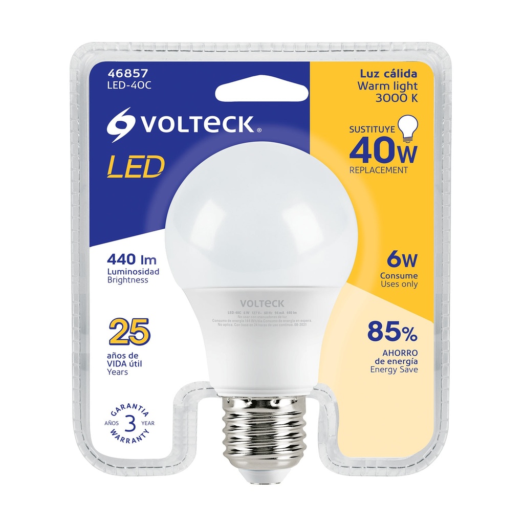 BOMBILLO LED 12W 46857 VOLTECK