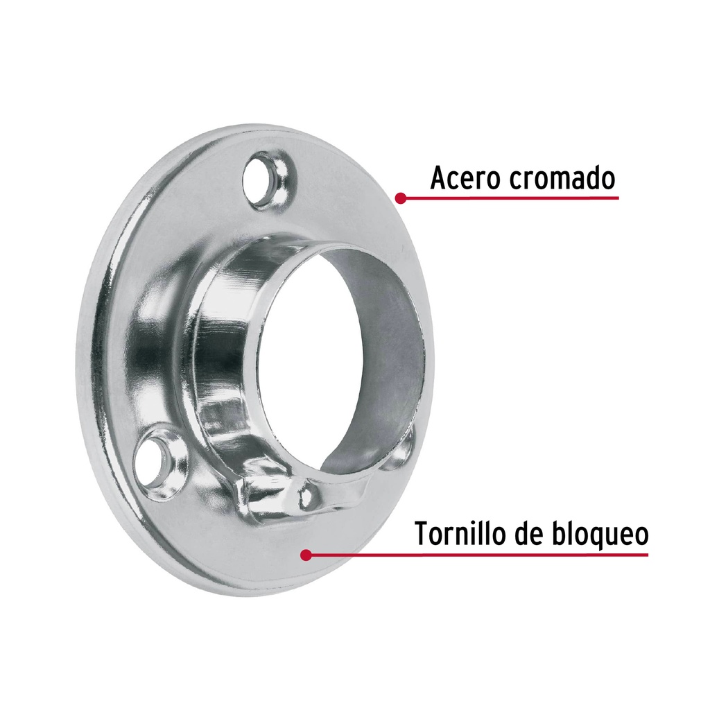BRIDA DE ZAMAK PARA TUBO REDONDO 48975 HERMEX