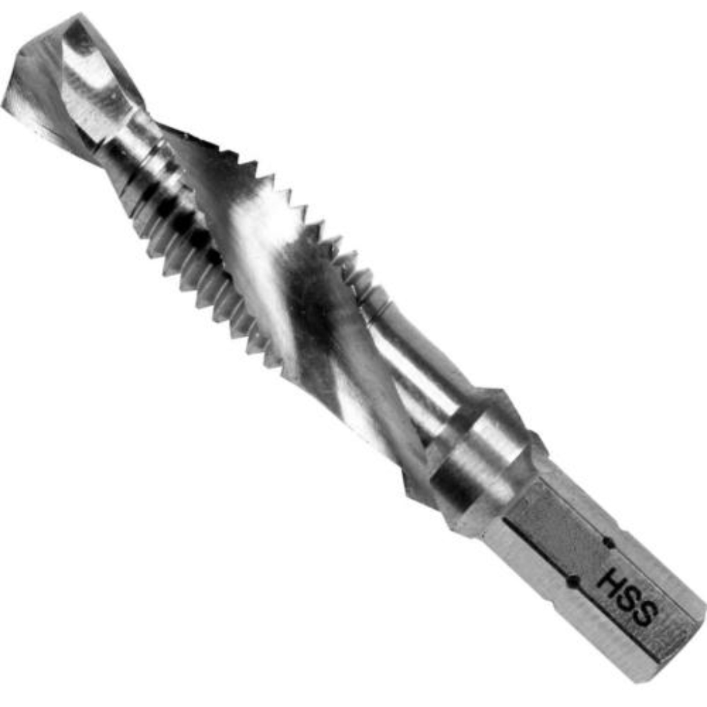 BROCA GRIFOS DE COMBINACIÓN HSS, PARA PERFORACIÓN DE METAL, M10 YT-44847 YATO