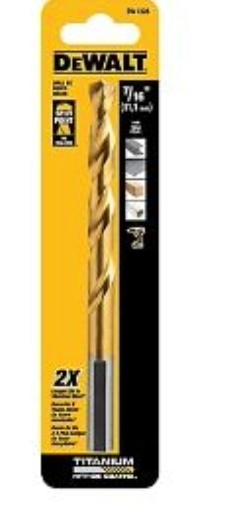 BROCA TITANIUM 7/16" P/METAL DW1328 DEWALT