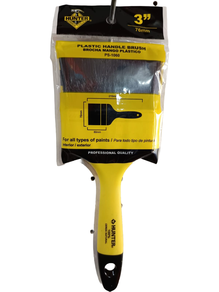 BROCHA MANGO AMARILLO 3" HUNTER