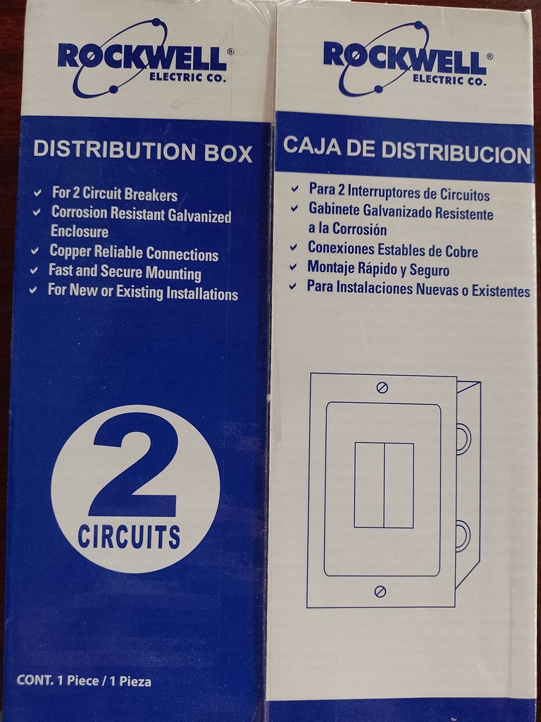 CAJA DE DISTRIBUCION PARA 2 FLIPONES E39102 ROCKWELL