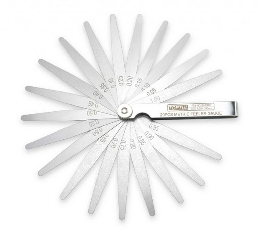 CALIBRADOR DE HOJAS MM 20PZ ICAA0020 TOPTUL