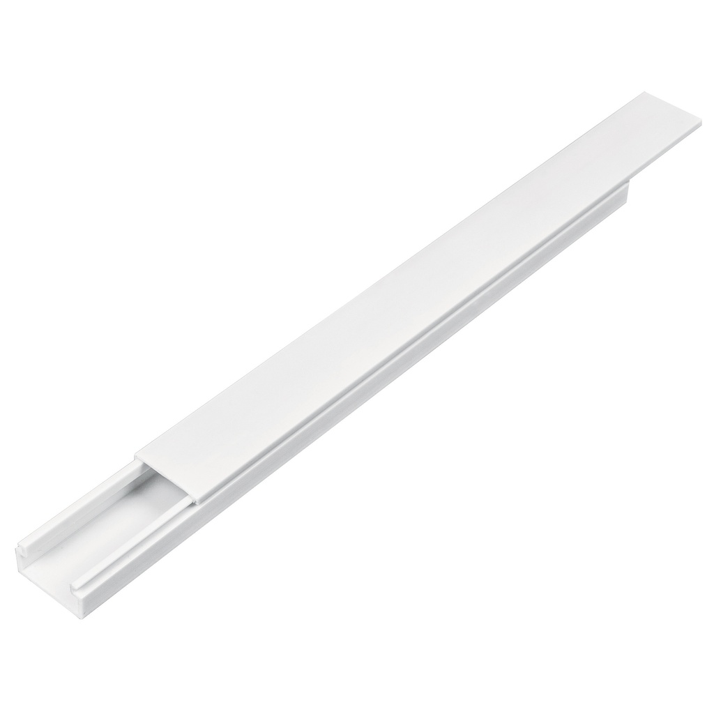 CANALETA 1 VÍAS, 10 X 20 MM CON ADHESIVO" 46284 TRUPER