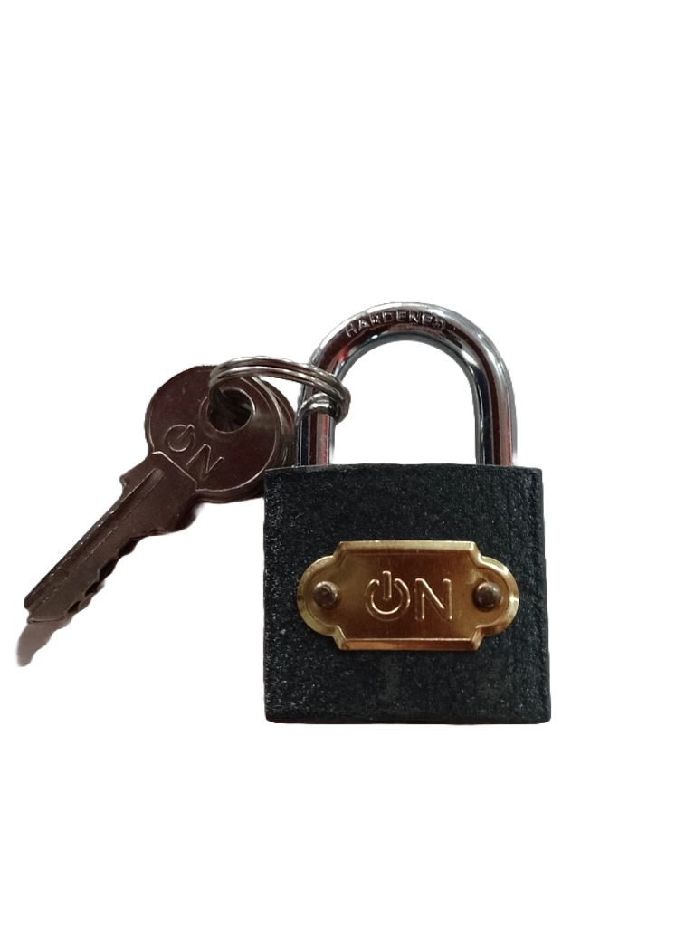 CANDADO DE HIERRO - NEGRO - 30mm PT1841 ON