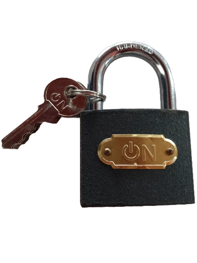 CANDADO DE HIERRO - NEGRO - 50mm PT1843 ON