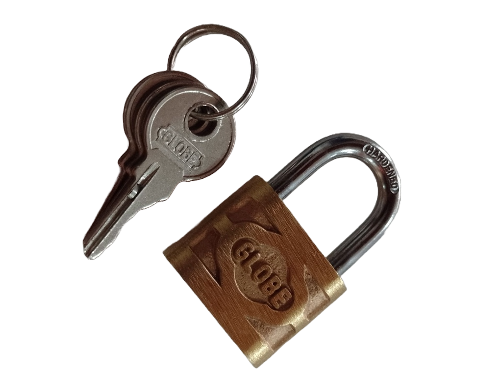 CANDADO LATON LABRADO DE 40 MM HL-204 GLOBE