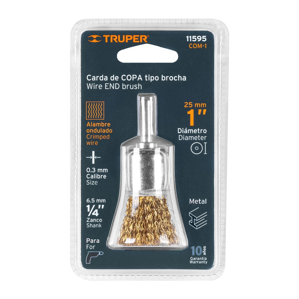 CARDA COPA P/TAL DIAMETRO 1 GRUESA 11595 TRUPER