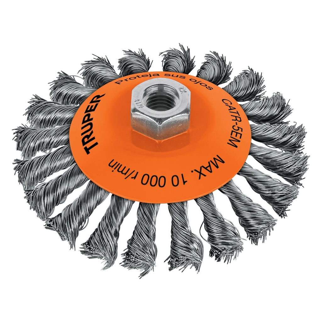 CARDA TRENZADA TIPO PLATO 5" 14189 TRUPER