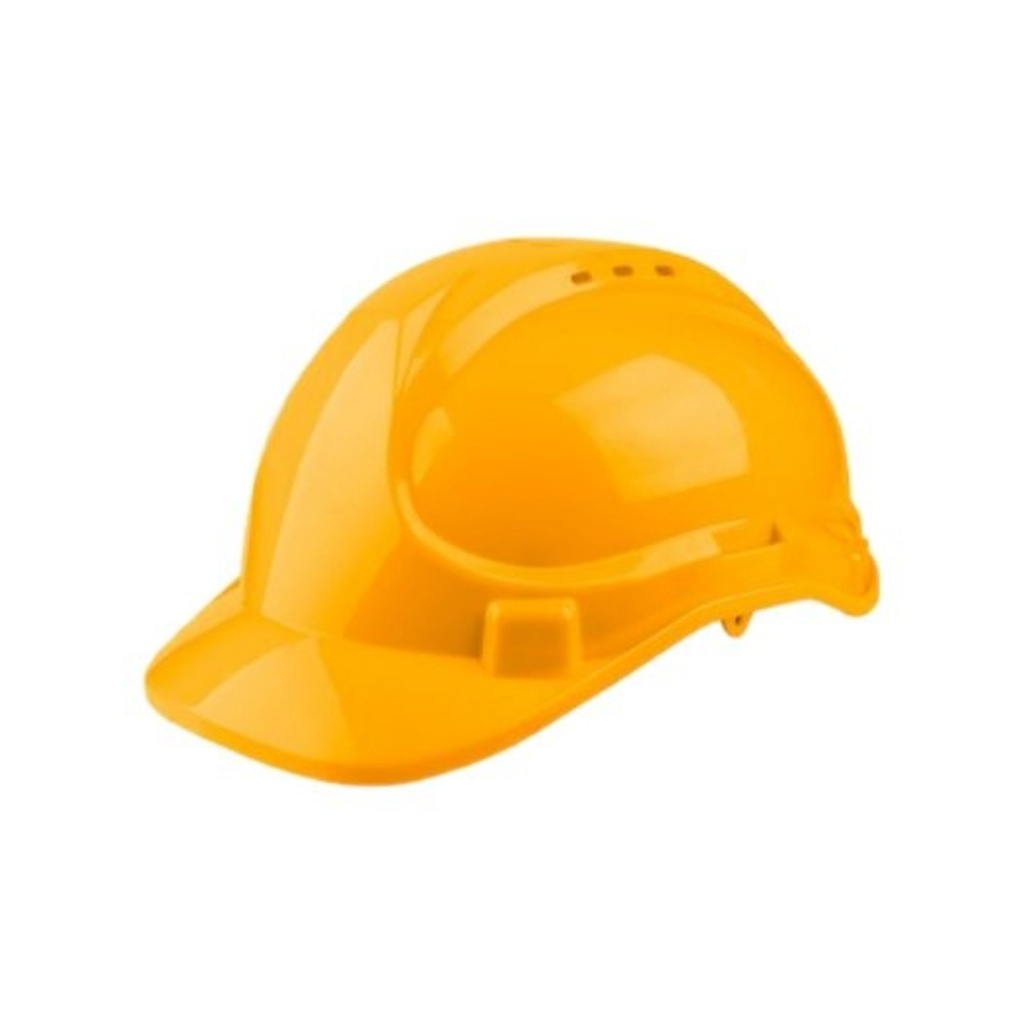 CASCO DE SEGURIDAD PE CON VENTILACION AMARILLO HSH206 INGCO
