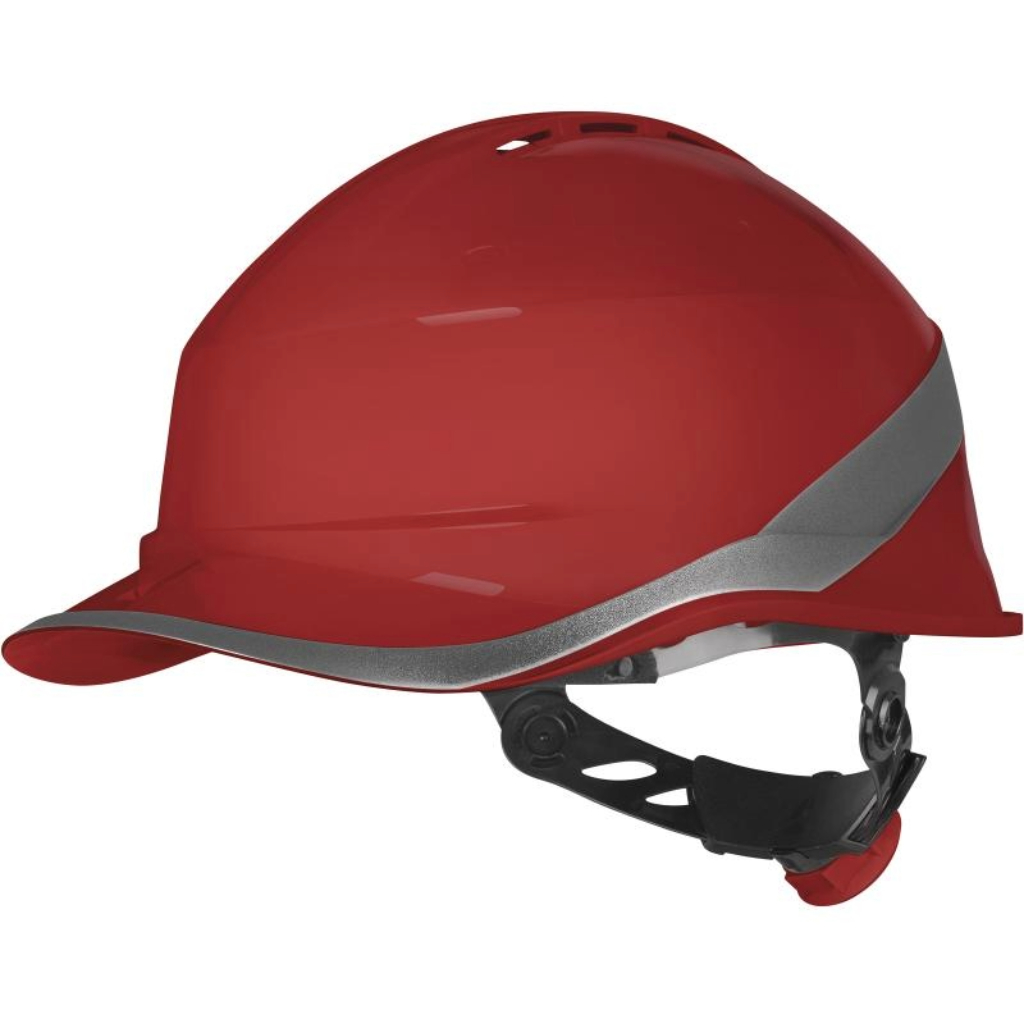 CASCO ROJO C/REFLECTIVO DIAMOND