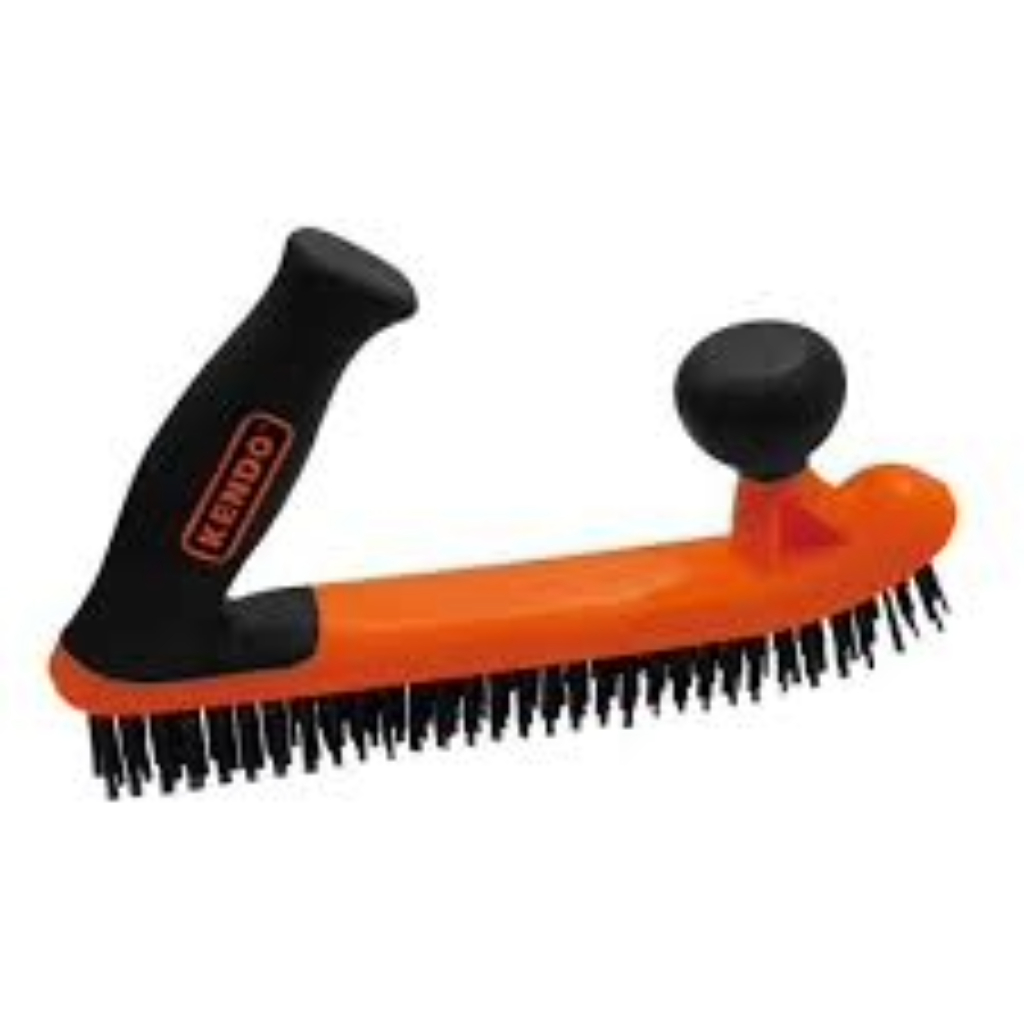 CEPILLO RECTANGULAR GRIP 5 FILAS CON MANGO PLASTICO 31401 KENDO