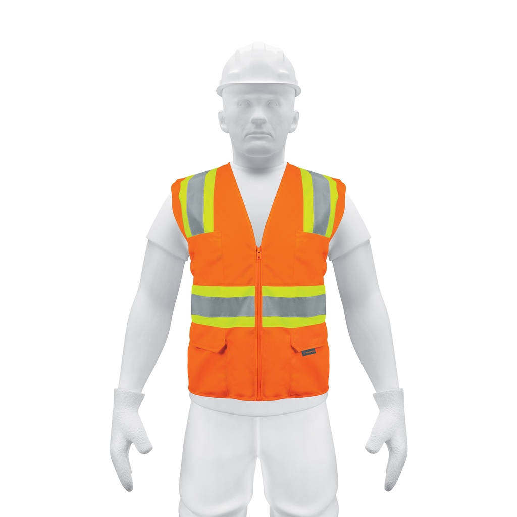 CHALECO DE SEGURIDAD CIERRE NARANJA 13475