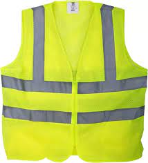 CHALECO DE SEGURIDAD CON REFLECTIVO AMARILLO FLUORESCENTE