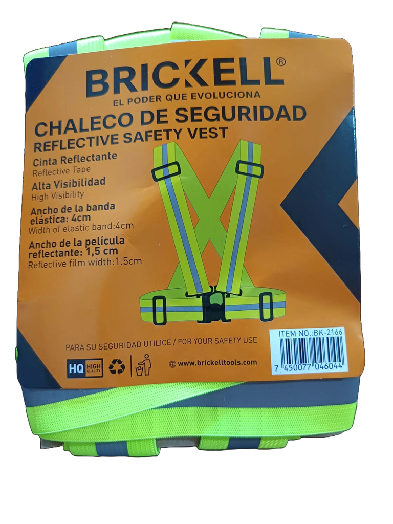 CHALECO HUNTER VERDE EN BANDAS REFLECTICA AJUSTABLE BK-2166