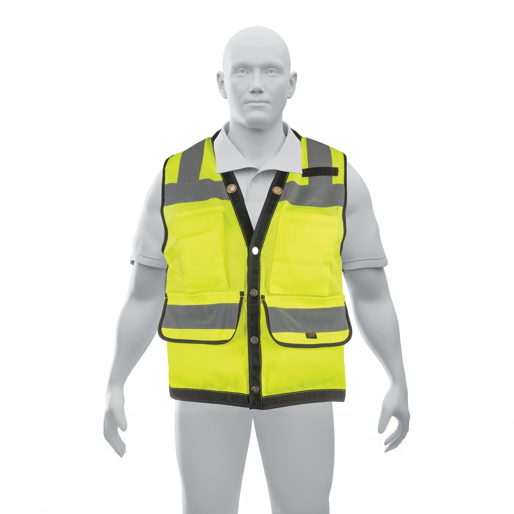 CHALECO SEGURIDAD, REFORZADO, VERDE, XG 13484