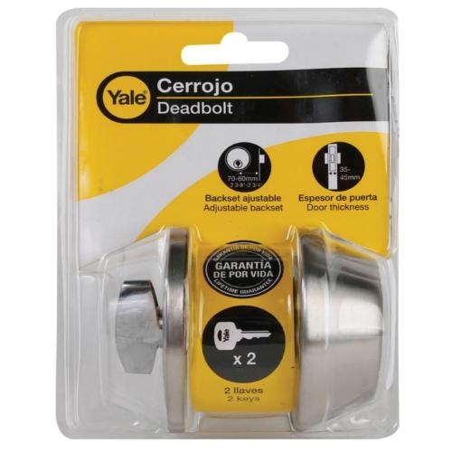 CHAPA CERROJO CROMO YALE