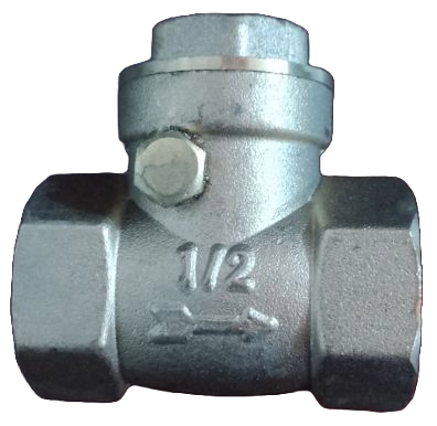 CHEQUE HORIZONTAL CON ASIENTO DE HULE  1/2" 200 PSI CHH0BR03 AQUA