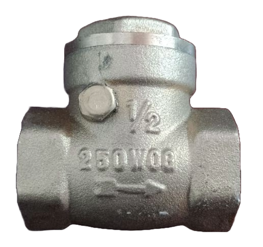 CHEQUE HORIZONTAL CON ASIENTO DE HULE  1/2" SUVAL