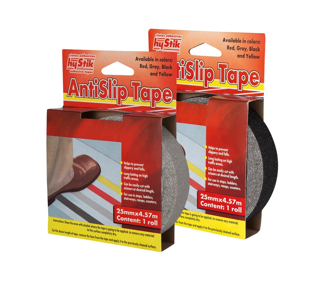 CINTA ANTIDESLIZANTE 25MM X 4.57 2070 HYSTIK