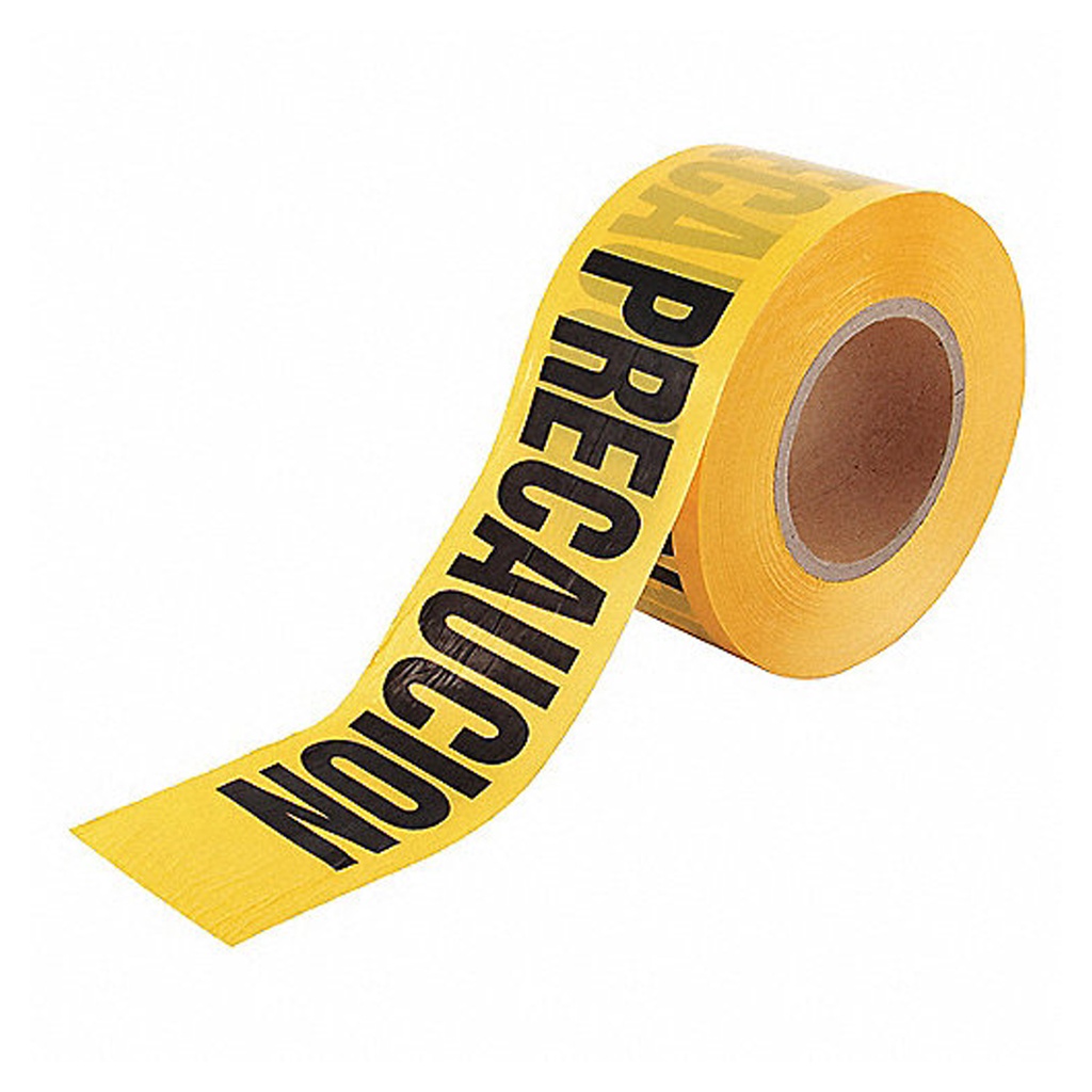 CINTA DE PRECAUCION AMARILLA 300MX75MM PT1310