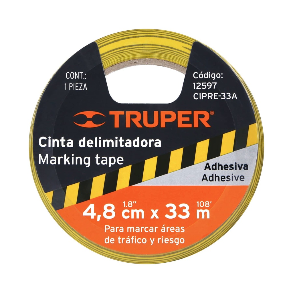 CINTA DELIMITADORA DE ESPACIOS 18M 12597 TRUPER