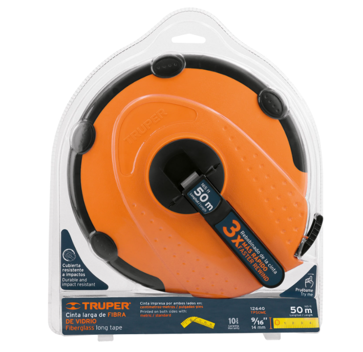 CINTA LARGA F D/VIDRIO 50 M CAJA ABS 12640