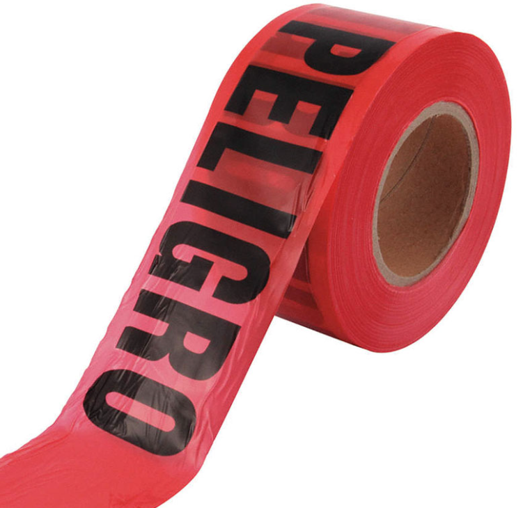 CINTA ROJA "PELIGRO" 300 METROS GX