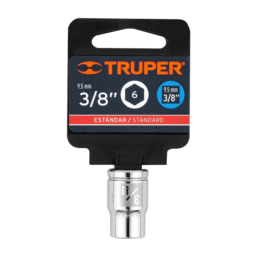 DADO DE 3/8" 6 PUNTAS CUADRO 3/8" 13607 TRUPER