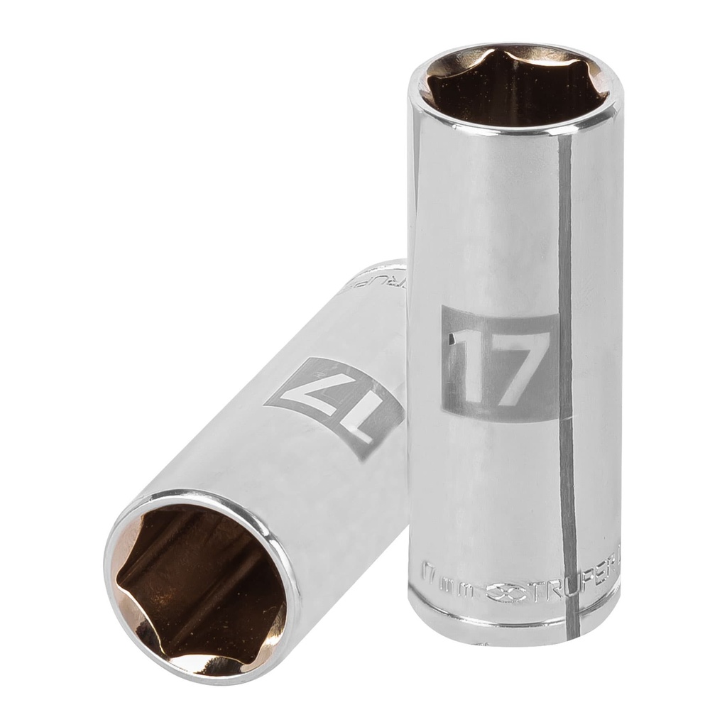 DADO LARGO CUADRO 3/8 HEX METRICO 17MM 13777 TRUPER