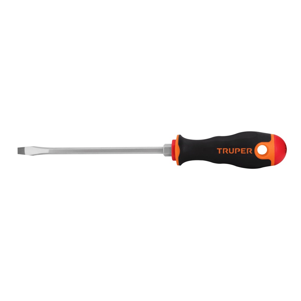 DESARMADOR PLANO 1/4X6 MANGO BICOLOR 14000 TRUPER