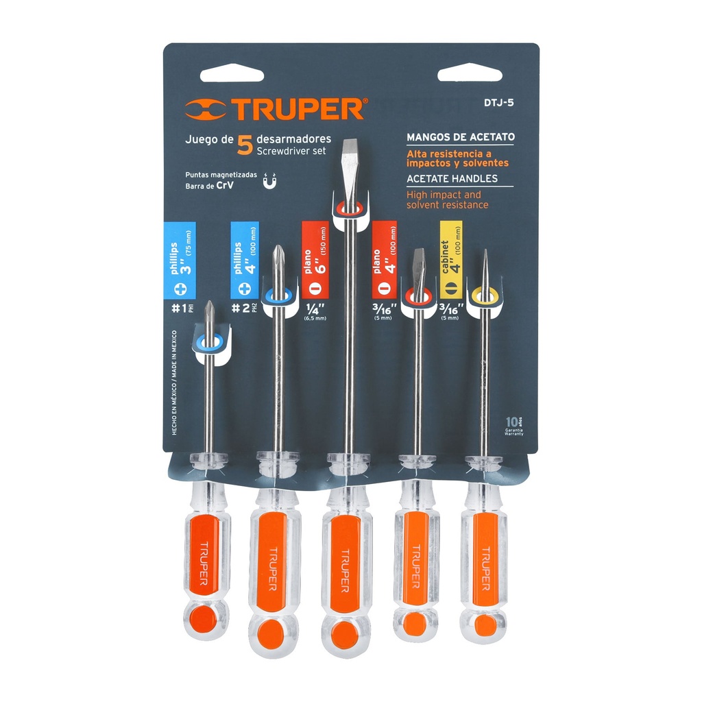 DESARMADORES X JUEGO 5PZ 14137 TRUPER