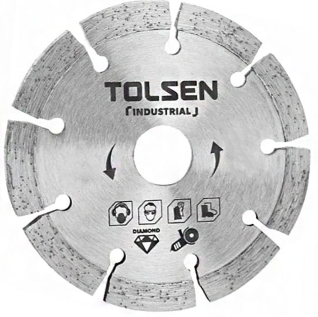 DISCO DE DIAMANTE SEGMENTADO INDUSTRIAL DE 7" 76705 TOLSEN