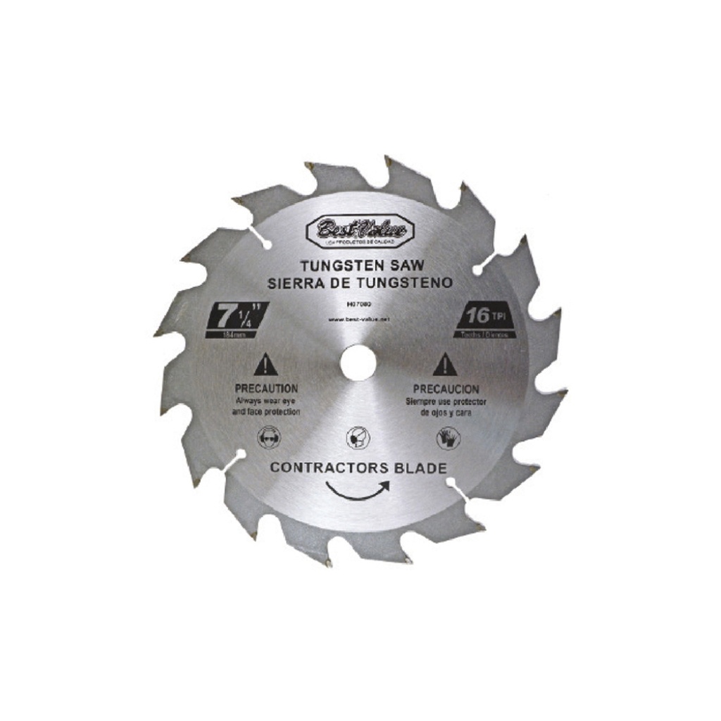 DISCO DE SIERRA 7 1/4" X 24 DIENTES H07082 BEST VALUE