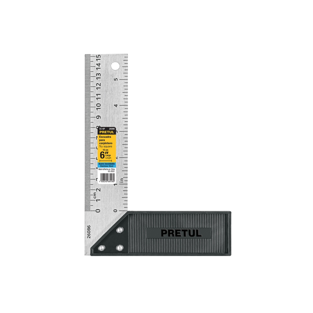 ESCUADRA 6' PARA CARPINTERO 26086 PRETUL