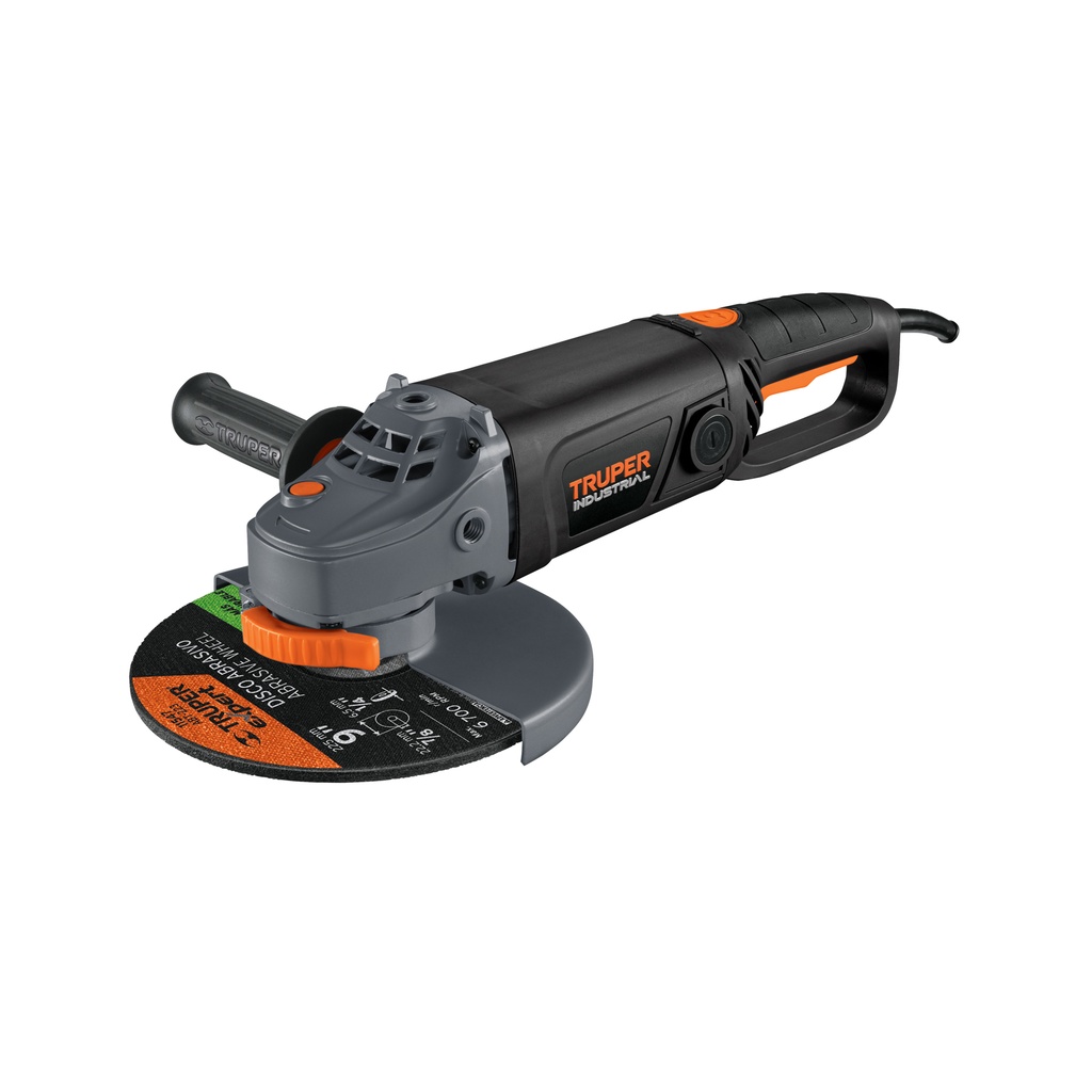 ESMERILADORA ANGULAR 9" INDUSTRIAL 2000W 12482 TRUPER