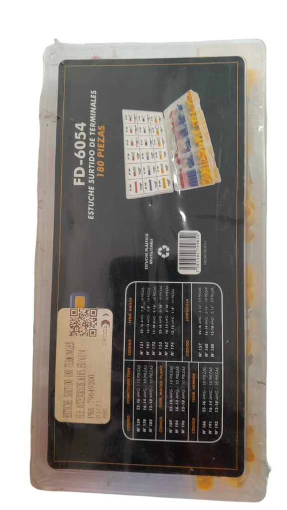 ESTUCHE SURTIDO 180 TERMINALES FD-6054