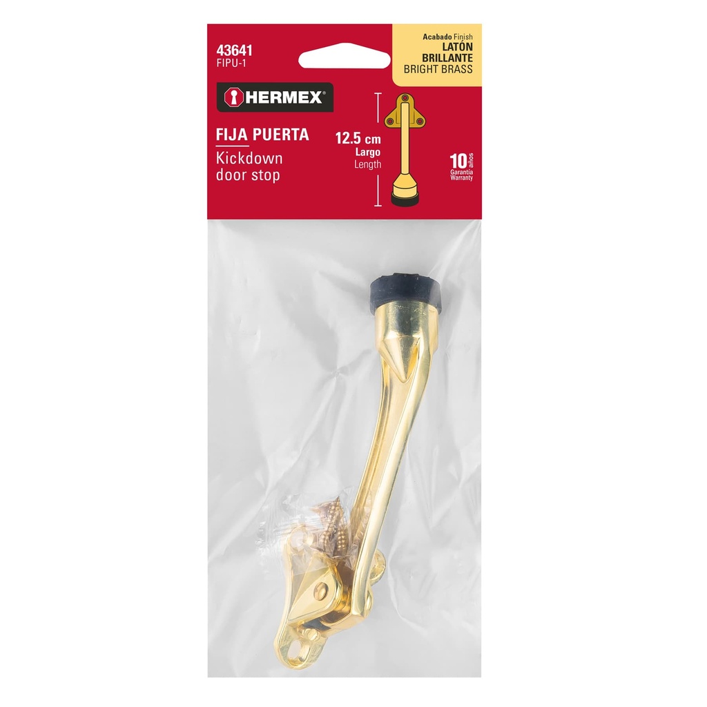 FIJA PUERTA ACABADO DE LATON 43641