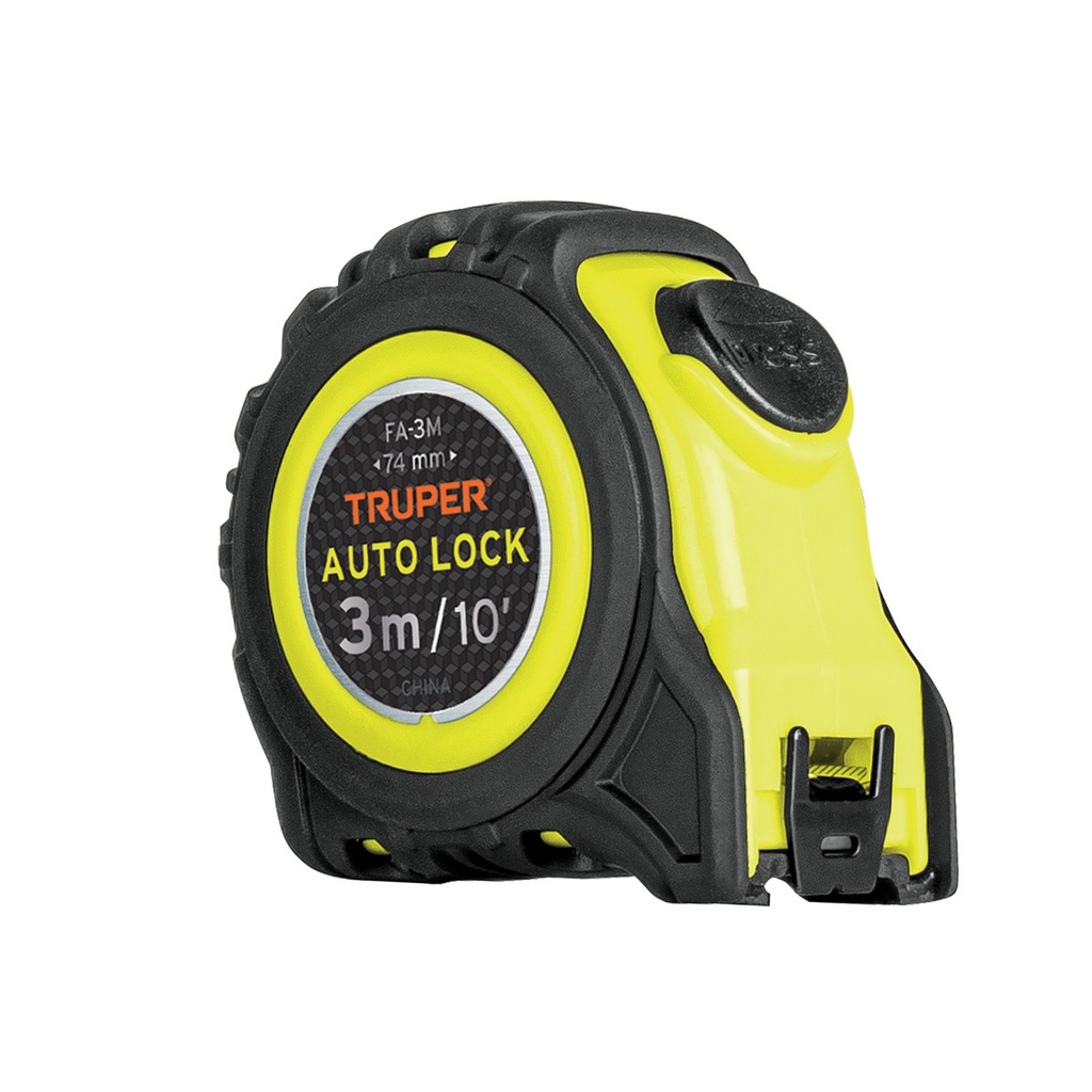 FLEXOMETRO AUTO LOCK DE 3 M, CINTA 5/8" 10746 TRUPER