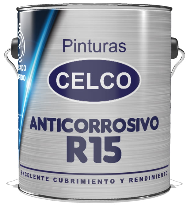 GALON PINTURA ANTICORROSIVO R-15 GRIS CELCO