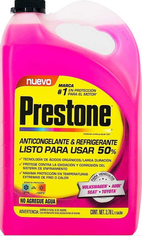 GALON REFRIGERANTE PRESTONE AFC EL PINK 50%