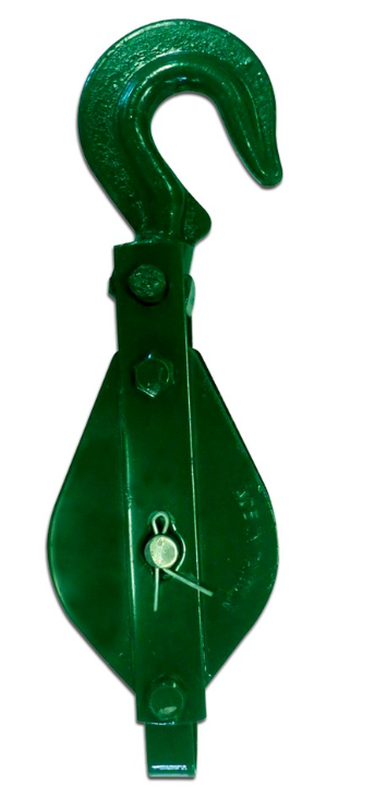 GARRUCHA CABLE SIMPLE 4" VERDE/ROJA TAIWAN