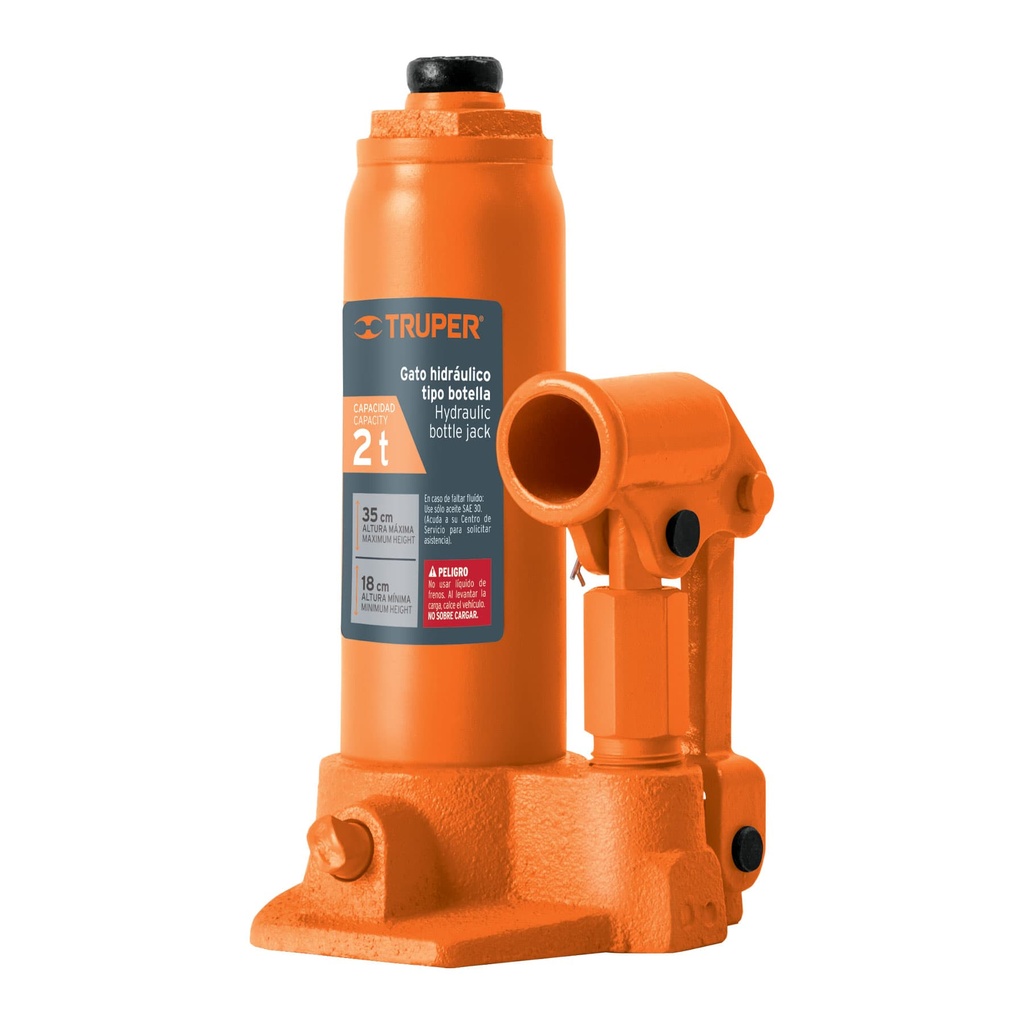 GATO HIDRAULICO DE 2  TONELADAS TIPO BOTELLA 14810 TRUPER