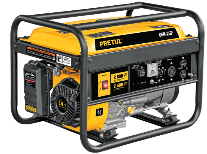 GENERADOR PORTATIL 2.8KW MOTOR A GASOLINA 26034 PRETUL