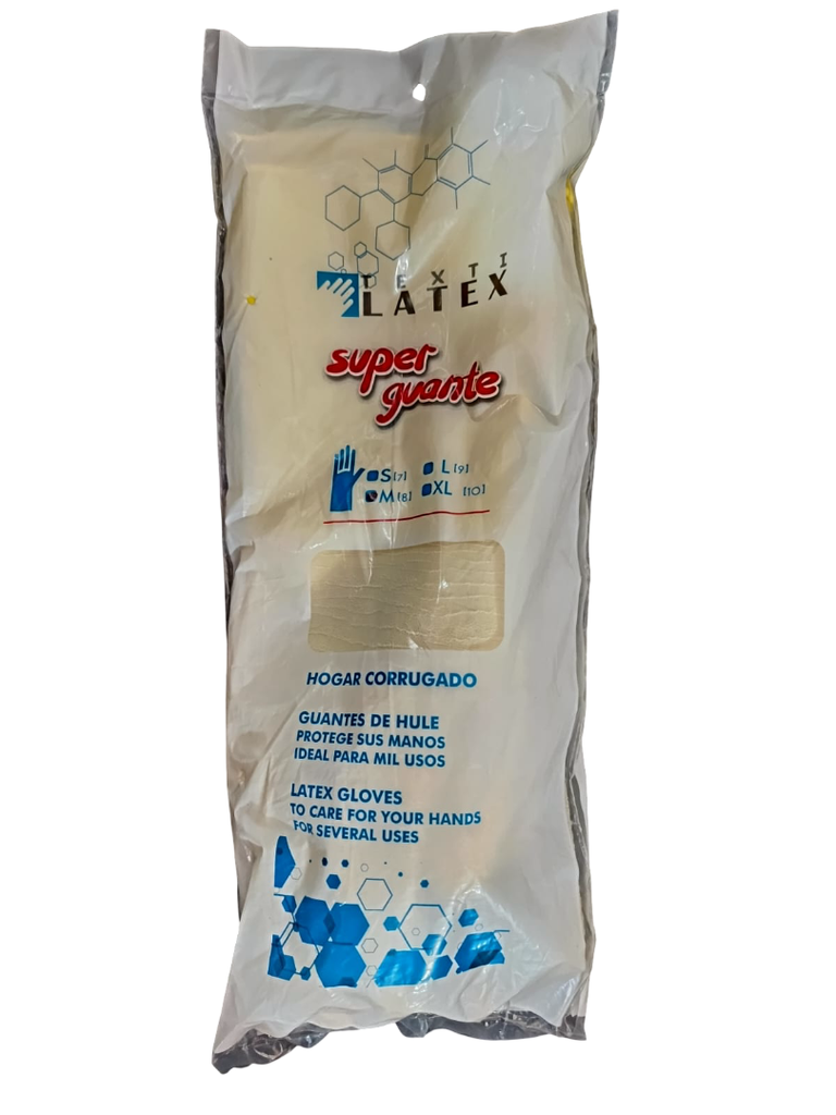 GUANTE CORRUGADO ALBAÑIL 8 (M) LARGO TEXTI LATEX